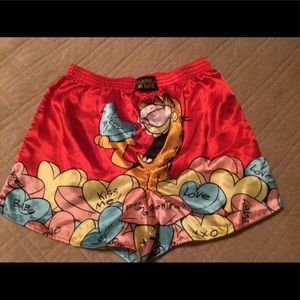 Garfield valentines boxers. Size 32-34.